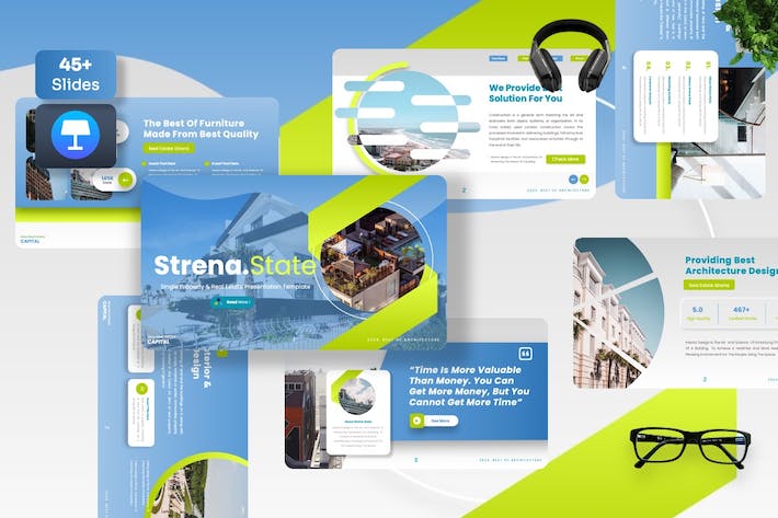 房地产行业数据分析keynote模板 - 顶尖PPT