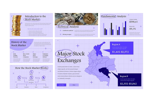 股票市场投资分析PPT模板 - 顶尖PPT