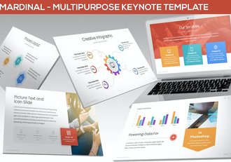 现代大理石纹理多用途商务Keynote模板 - 顶尖PPT