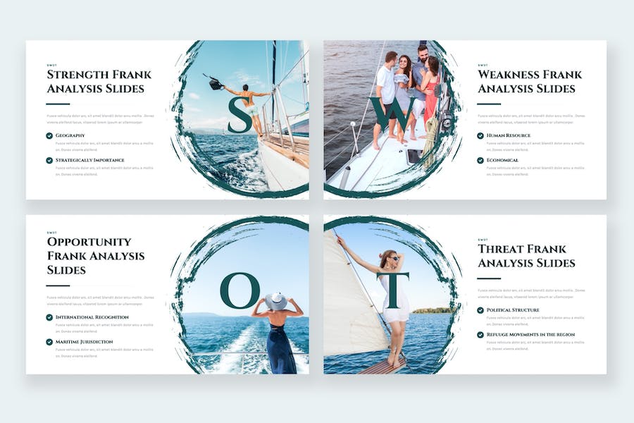 游艇租赁旅行PPT模板 - 顶尖PPT