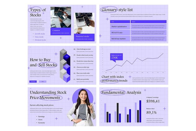 股票市场投资分析PPT模板 - 顶尖PPT