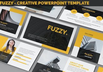 创意设计作品集展示PPT模板 - 顶尖PPT