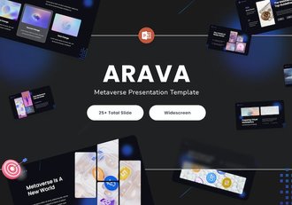 虚拟世界讲述展示应用场景推广PPT模板 - 顶尖PPT