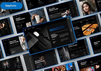 商业介绍团队展示keynote模板 - 顶尖PPT