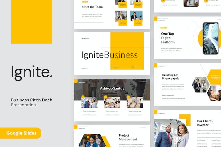 点燃创意商务广告营销推介PPT模板 Retry - 顶尖PPT