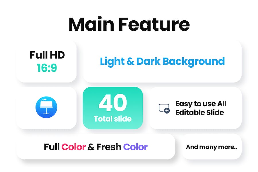商务业务状态报告总结Keynote模板 - 顶尖PPT