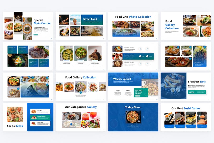 食品美食介绍展示keynote模板 - 顶尖PPT