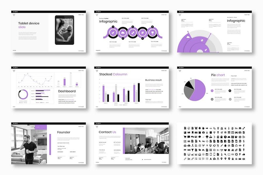 商务企业产品服务推广营销Keynote模板 - 顶尖PPT