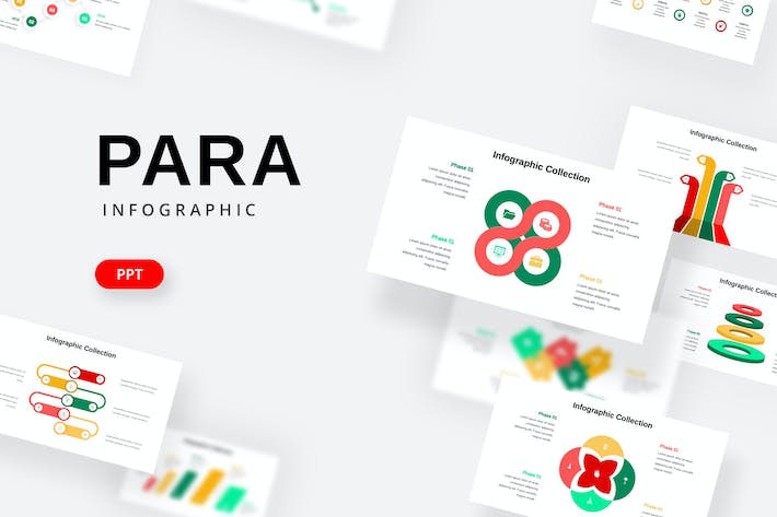 多色彩商务分析信息图PPT模板 - 顶尖PPT