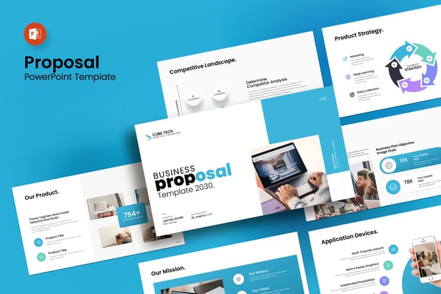 商业提案PowerPoint模板 - 顶尖PPT