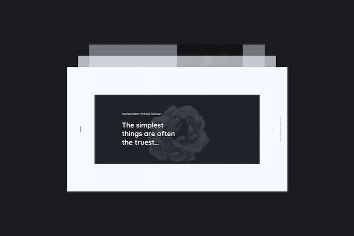 黑色简约风格国外通用PPT模板 - 顶尖PPT