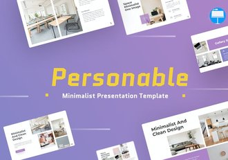 极简主义室内装修设计keynote模板 - 顶尖PPT