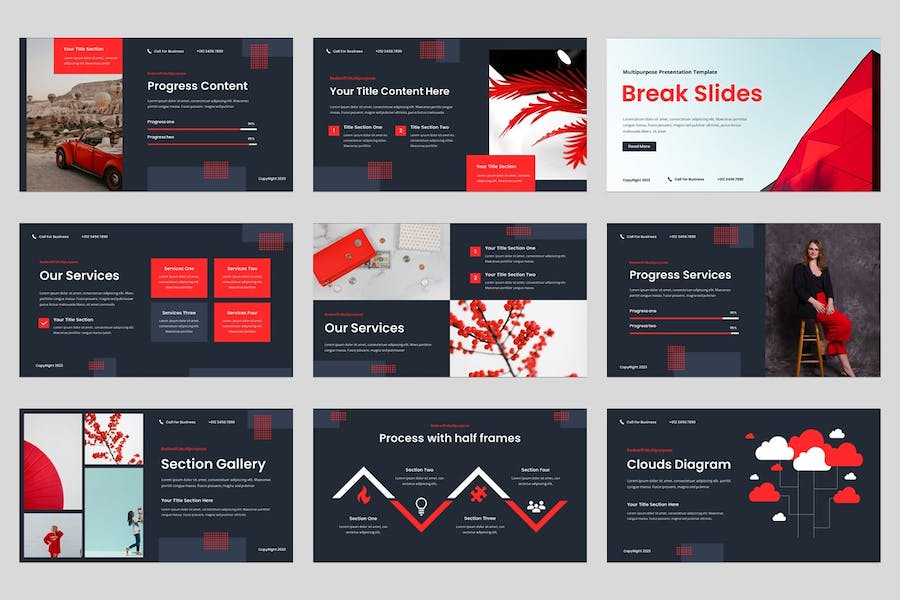 创意多用途讲述展示设计应用推广PPT模板 - 顶尖PPT