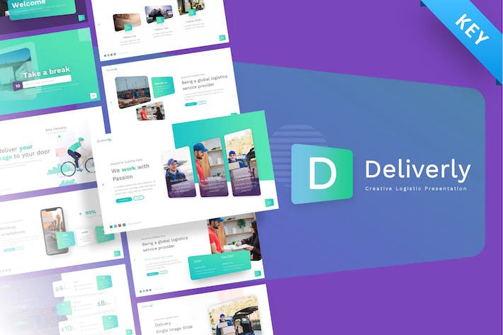 物流货运快递物流运输总结通用keynote模板 - 顶尖PPT