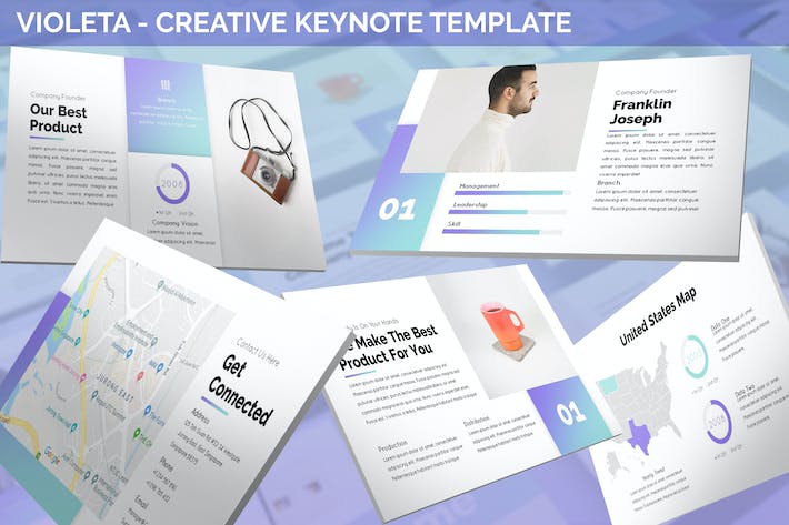 创意品牌设计推介企业视觉营销展示方案Keynote模板 - 顶尖PPT