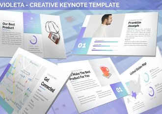 创意品牌设计推介企业视觉营销展示方案Keynote模板 - 顶尖PPT