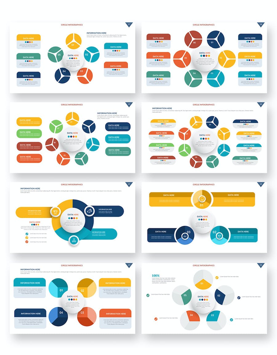 微立体圆形循环关系图形keynote模板 - 顶尖PPT