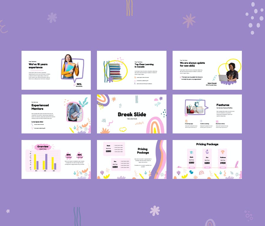 教育课程主题演示专业PPT模板 - 顶尖PPT