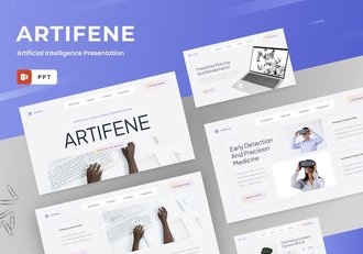 虚拟世界VR人工智能未来科技主题PPT模板 - 顶尖PPT