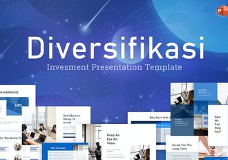多元化蓝色现代商业投资企业合作商务计划多用途PPT模板 - 顶尖PPT