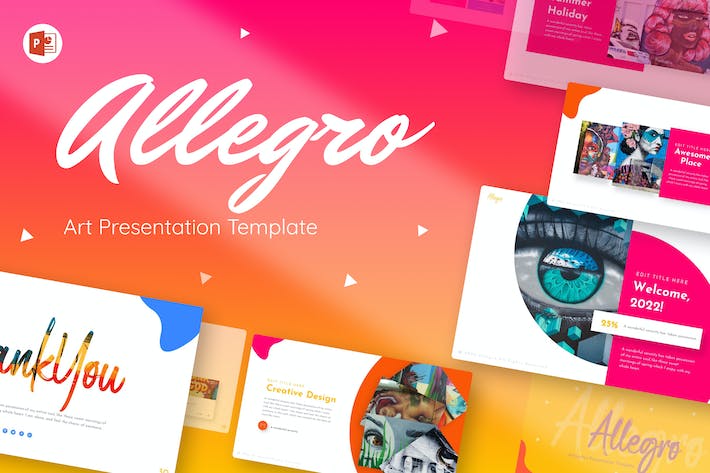 创意彩色艺术风格通用PPT模板 - 顶尖PPT