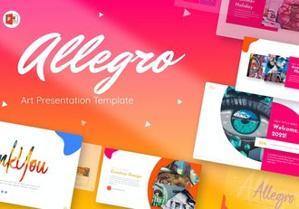 创意彩色艺术风格通用PPT模板 - 顶尖PPT