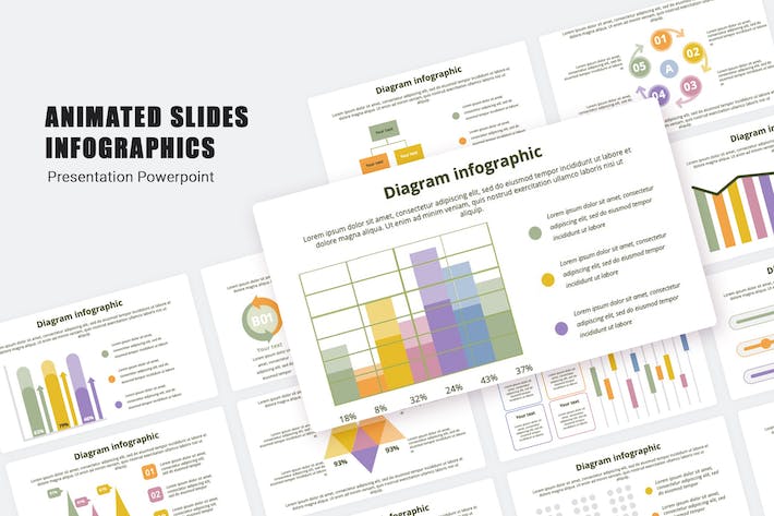 对比分析图形图表PPT模板 - 顶尖PPT