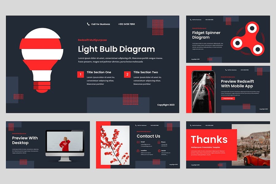 创意多用途讲述展示设计应用推广PPT模板 - 顶尖PPT