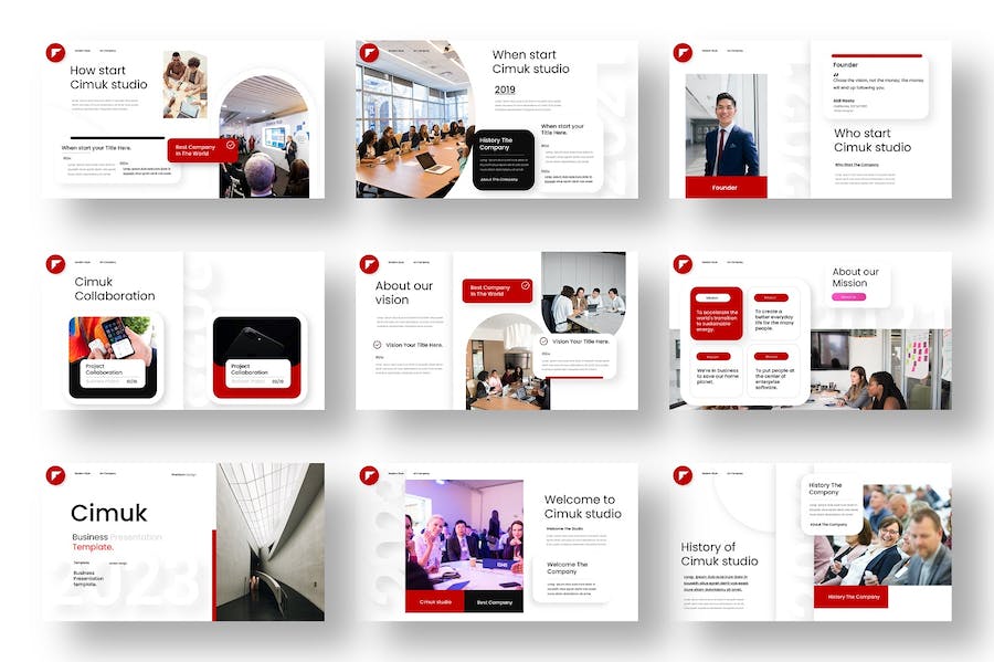 国外商务风格企业团队展示介绍通用keynote模板 - 顶尖PPT