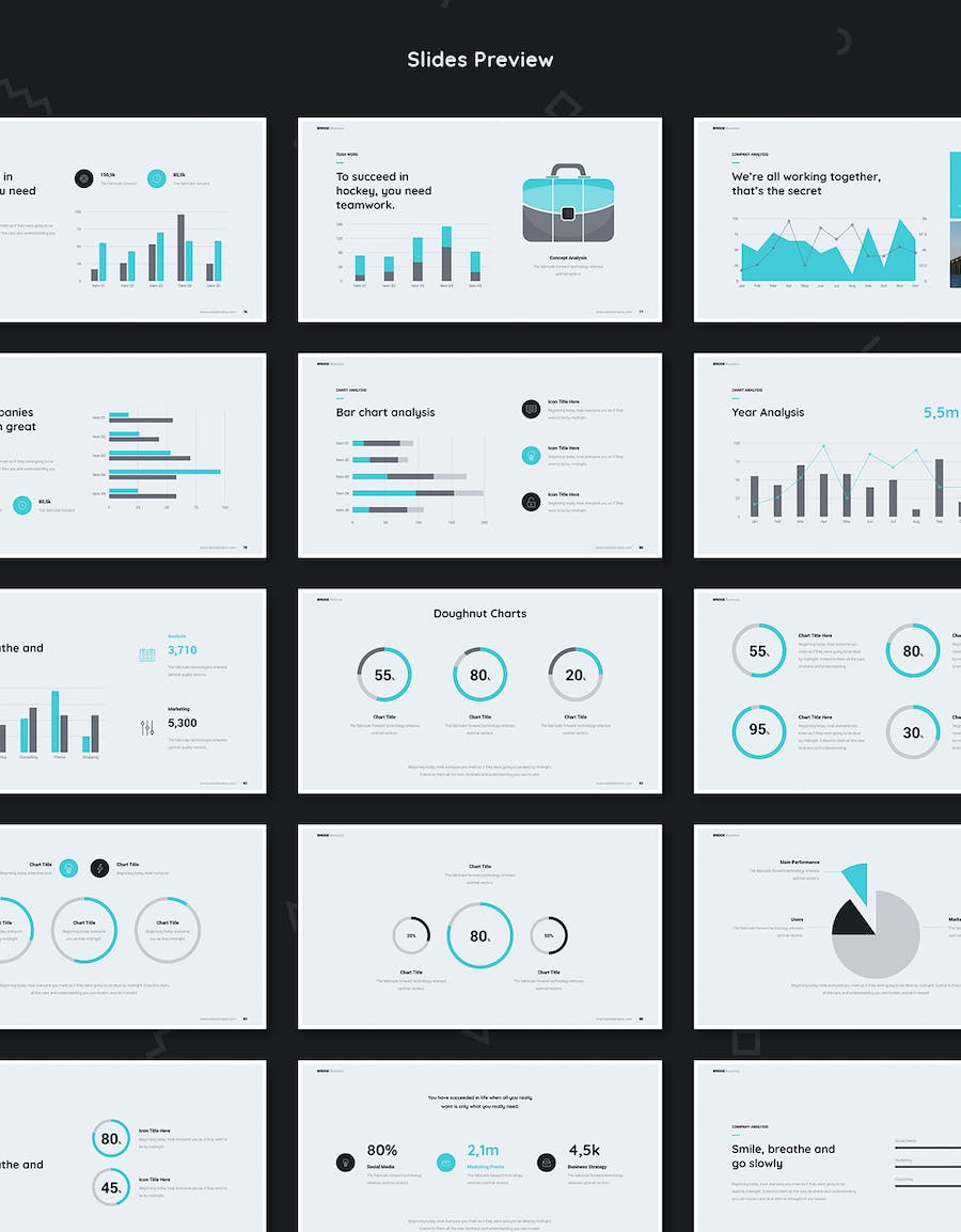 业务合作商业融资项目数据分析通用keynote模板 - 顶尖PPT