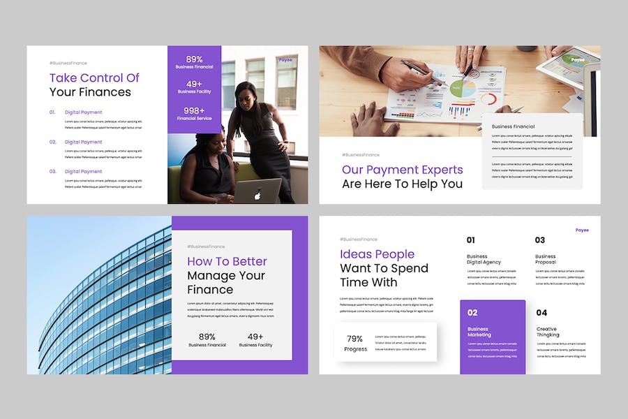 数字金融支付系统方案PPT模板 - 顶尖PPT