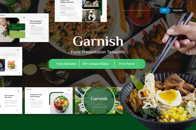 餐饮美食品牌推广营销方案Keynote模板 - 顶尖PPT