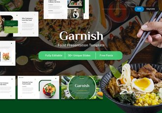 餐饮美食品牌推广营销方案Keynote模板 - 顶尖PPT