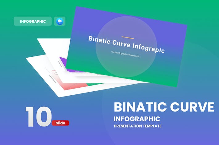 曲线起伏数据图形keynote模板 - 顶尖PPT