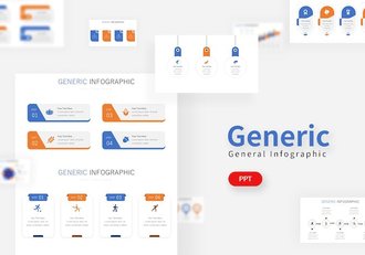 通用步骤分析图流程图形PPT模板 - 顶尖PPT