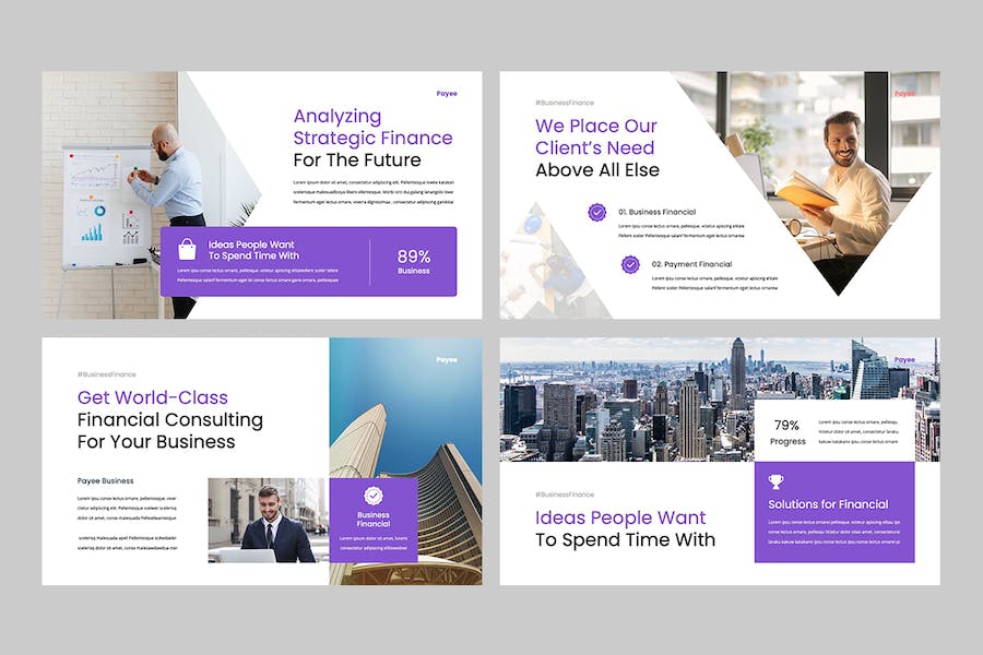 数字金融支付系统方案PPT模板 - 顶尖PPT