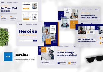 金融投资市场营销策略Keynote模板 - 顶尖PPT