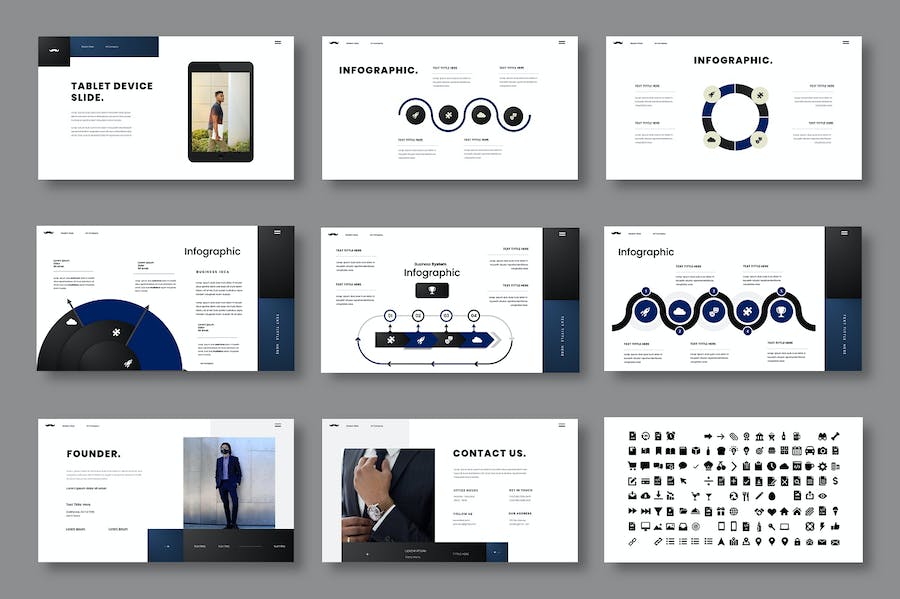 商务业务融资计划书Keynote模板 - 顶尖PPT