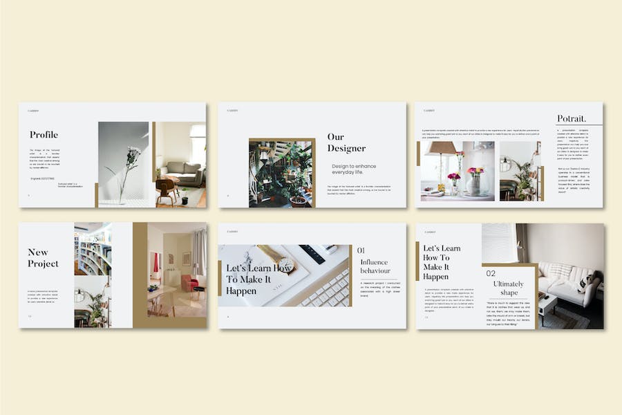 极简风格加的夫旅游景点介绍Keynote模板 - 顶尖PPT