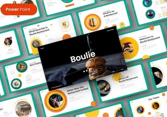 简约创意美食食品介绍产品介绍主题通用PPT模板 - 顶尖PPT