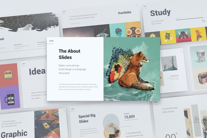 创意极简团队个人介绍商务通用keynote模板 - 顶尖PPT