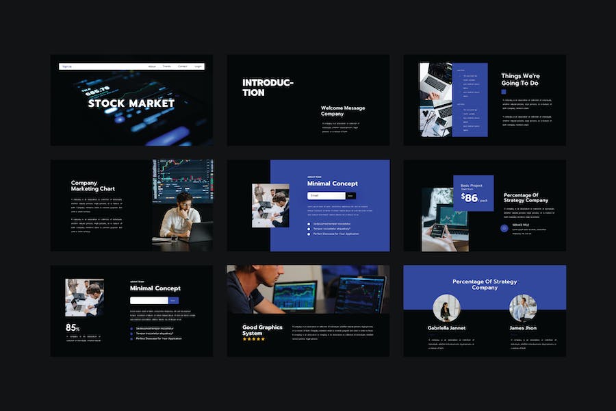 股市投资分析PPT模板 - 顶尖PPT