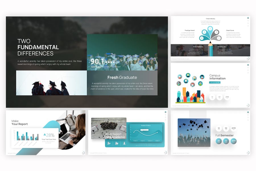 我们的毕业典礼PPT模板 - 顶尖PPT