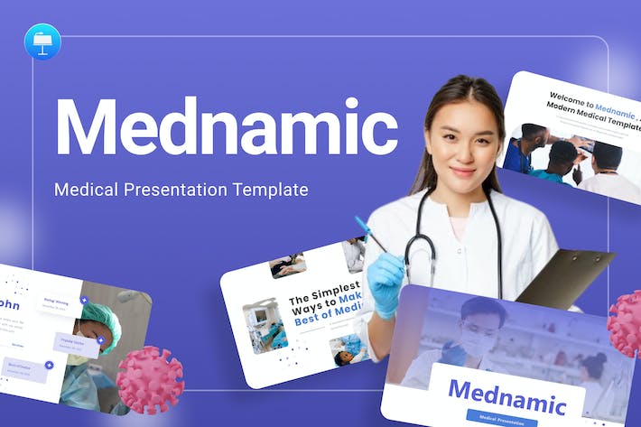 医疗医学医药研究医学keynote模板 - 顶尖PPT