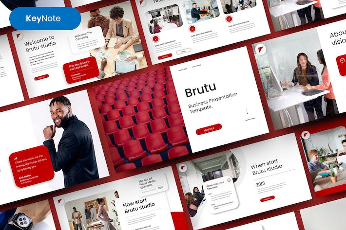 项目汇报个人简历展示商业商务苹果keynote模板 - 顶尖PPT