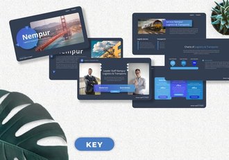 物流与运输主题keynote模板 - 顶尖PPT