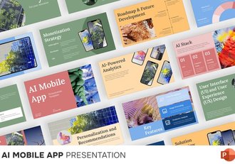 人工智能手机应用keynote模板 - 顶尖PPT