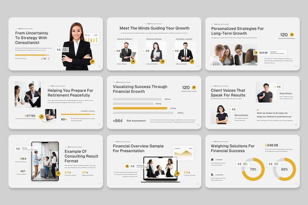 财务咨询金融投资管理方案keynote模板 - 顶尖PPT