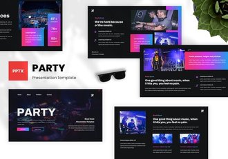 派对音乐活动策划宣传PPT模板 - 顶尖PPT