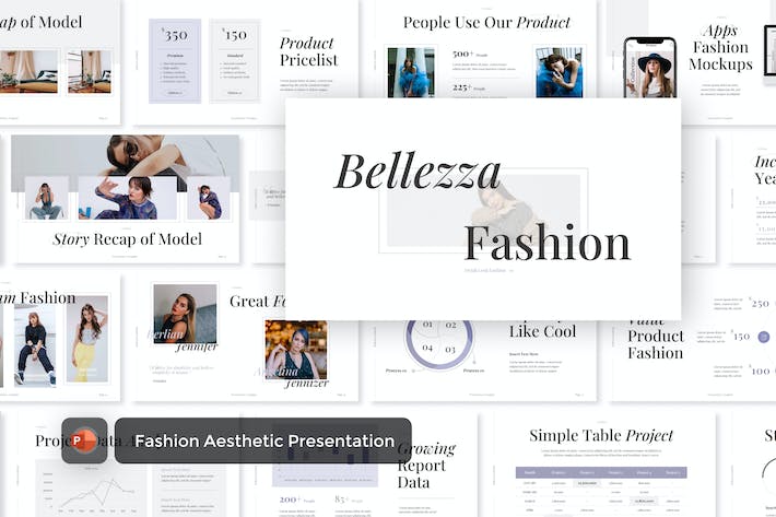 美学时尚品牌推广设计PPT模板 - 顶尖PPT